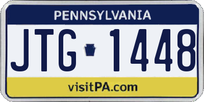 PA license plate JTG1448