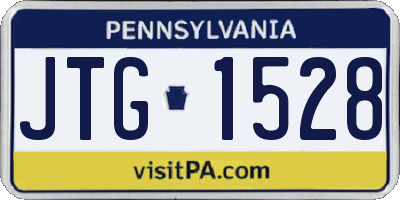 PA license plate JTG1528