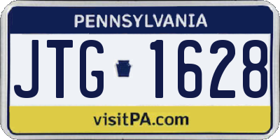 PA license plate JTG1628