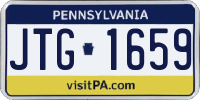 PA license plate JTG1659