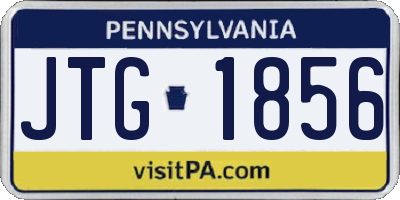 PA license plate JTG1856