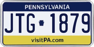 PA license plate JTG1879