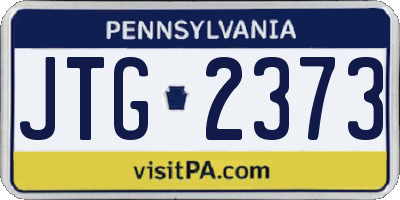 PA license plate JTG2373