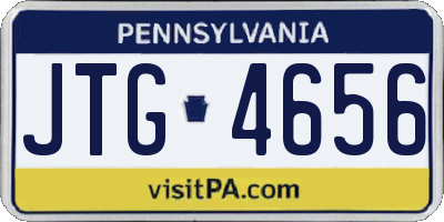PA license plate JTG4656