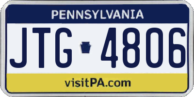 PA license plate JTG4806