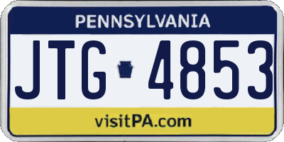 PA license plate JTG4853