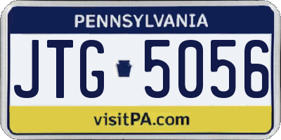 PA license plate JTG5056