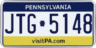 PA license plate JTG5148