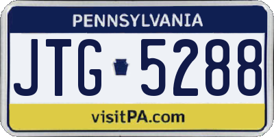 PA license plate JTG5288