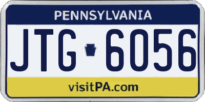 PA license plate JTG6056
