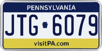 PA license plate JTG6079