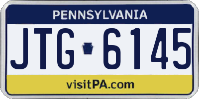 PA license plate JTG6145