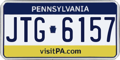 PA license plate JTG6157