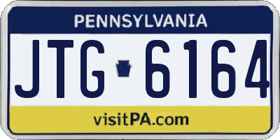 PA license plate JTG6164