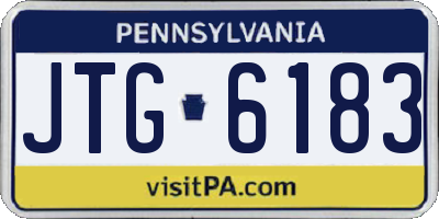 PA license plate JTG6183