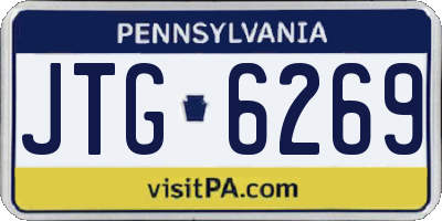 PA license plate JTG6269