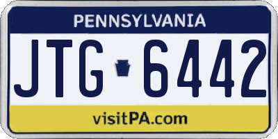 PA license plate JTG6442