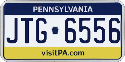 PA license plate JTG6556