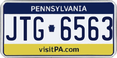 PA license plate JTG6563