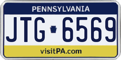 PA license plate JTG6569