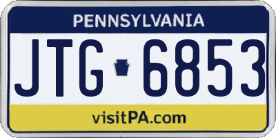 PA license plate JTG6853