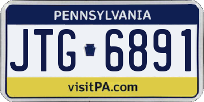 PA license plate JTG6891