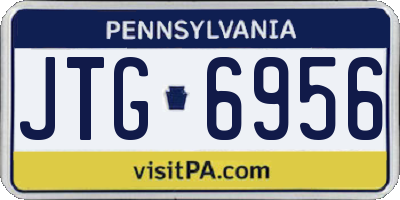 PA license plate JTG6956