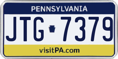 PA license plate JTG7379