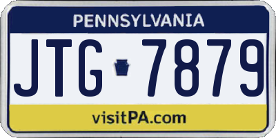 PA license plate JTG7879
