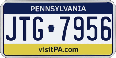 PA license plate JTG7956