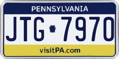 PA license plate JTG7970