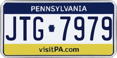 PA license plate JTG7979