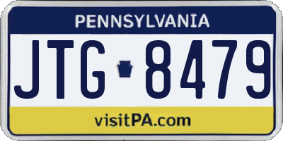 PA license plate JTG8479