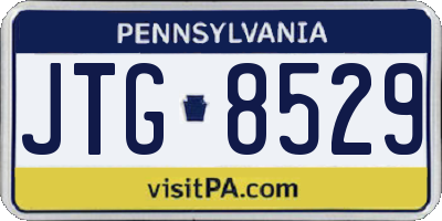 PA license plate JTG8529