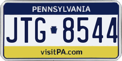 PA license plate JTG8544