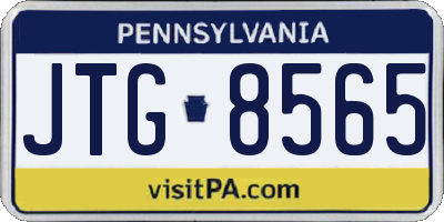PA license plate JTG8565