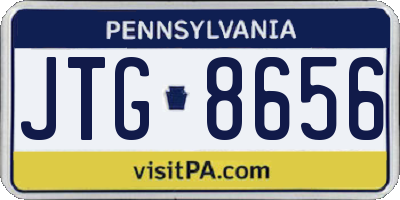 PA license plate JTG8656