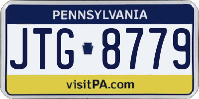 PA license plate JTG8779