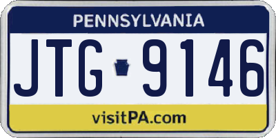 PA license plate JTG9146