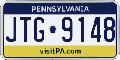 PA license plate JTG9148