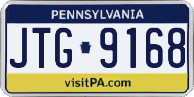 PA license plate JTG9168