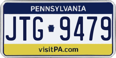 PA license plate JTG9479