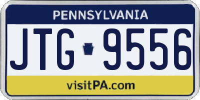 PA license plate JTG9556