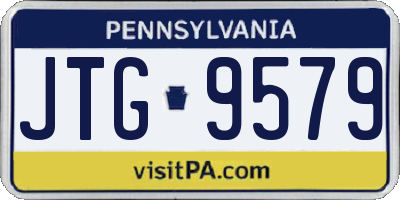 PA license plate JTG9579