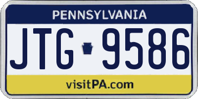 PA license plate JTG9586