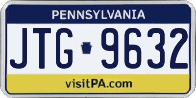 PA license plate JTG9632