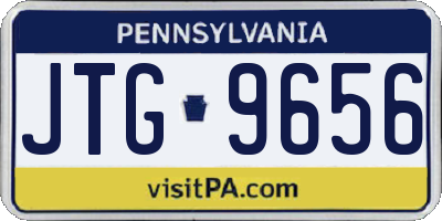 PA license plate JTG9656