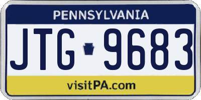 PA license plate JTG9683