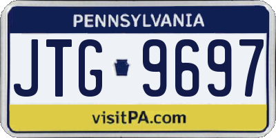 PA license plate JTG9697