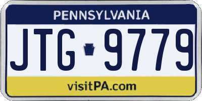 PA license plate JTG9779